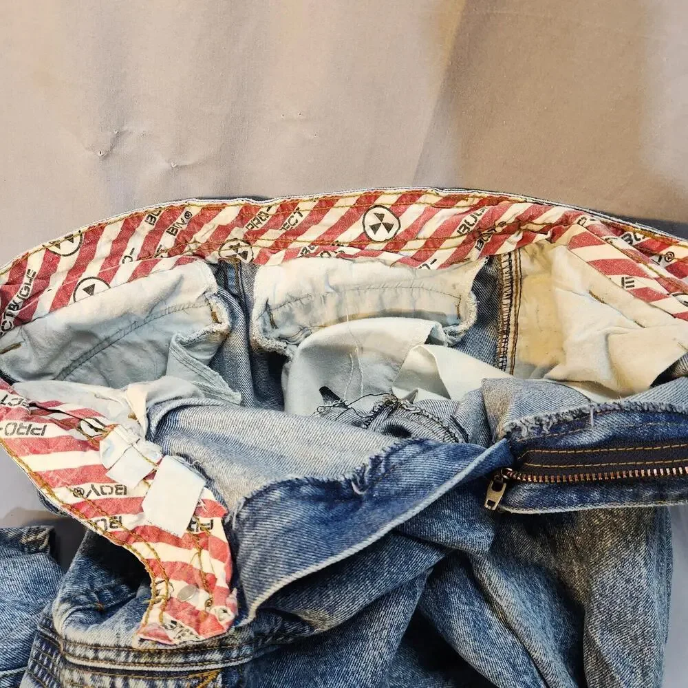 Vintage Rare Bugle Boy Toxic Alert Acid Washed Jeans Size‎ 30x32